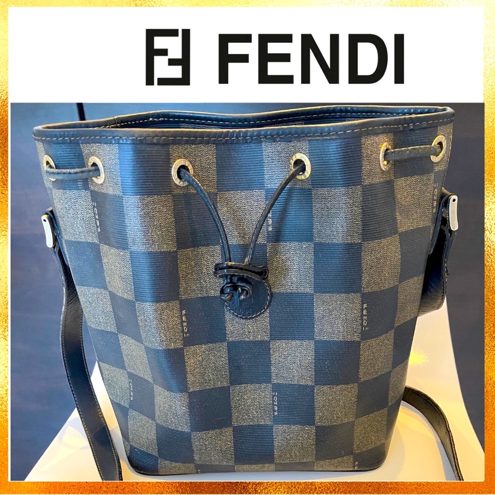 Fendi Vintage Checkered bucket bag